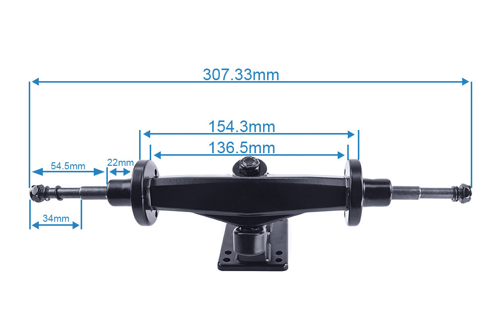 Double Kingpin Trucks for DIY Electric Skateboard Longboard Esk8