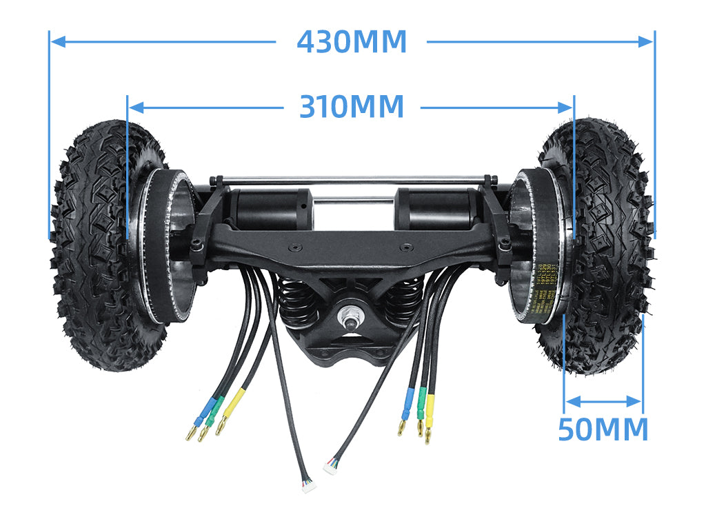 8’’ Pneumatic All-terrain Tire Kit size