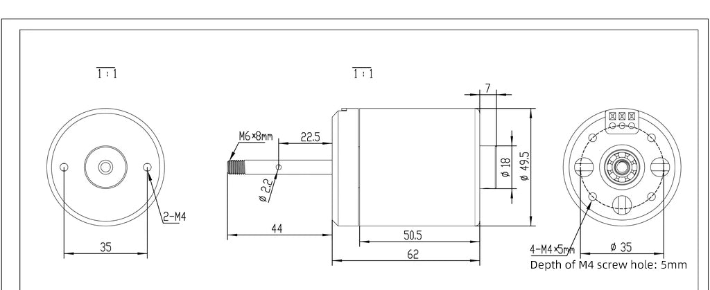 Flipsky 5062 motor drawing