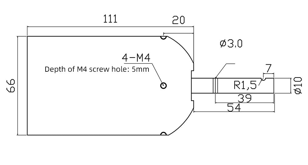 Flipsky 66112 motor Drawing