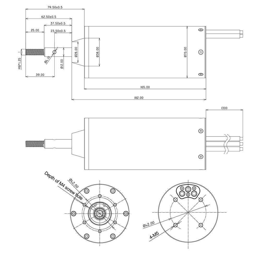 Flipsky 70165 120KV Motor drawings