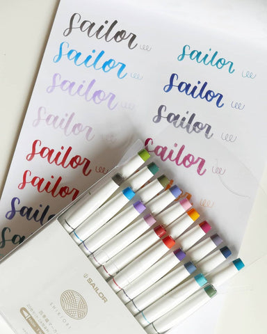 Learn More about These Sailor Shikiori Dual Tip Calligraphy Brush Pens —  Stationery Pal