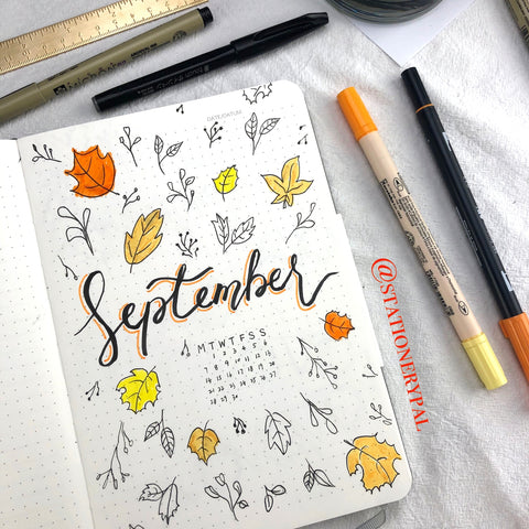 My Bullet Journal Autumn Theme – September Setup — Stationery Pal
