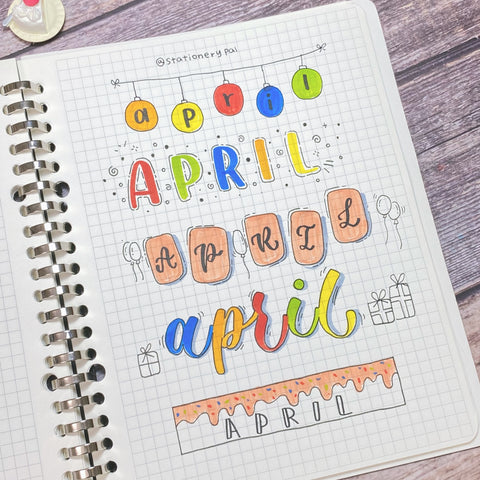 🎂April 2022 Cute Title Ideas + Banner Ideas + Dividers — Stationery Pal