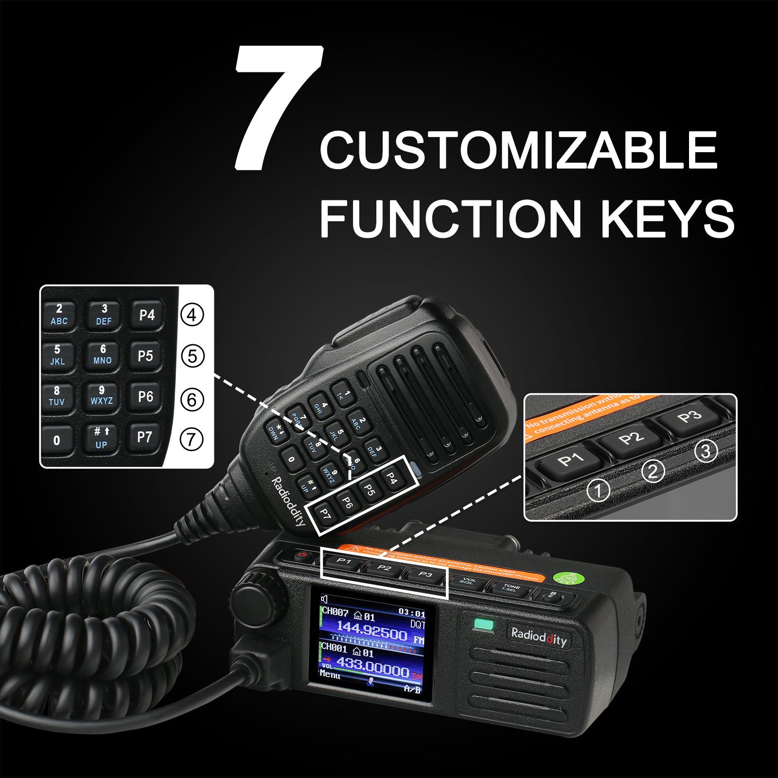 Radioddity DB25-D with microphone