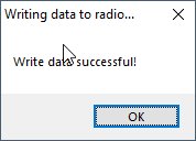 Screenshot showing the 'Upgrade Successful' message in the Firmware Upgrade Tool after completing the GM-30 update.