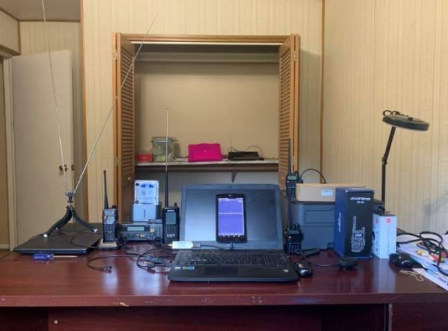 Photo of Steven S. and John H., winners of a Radioddity RD-5R digital radio.