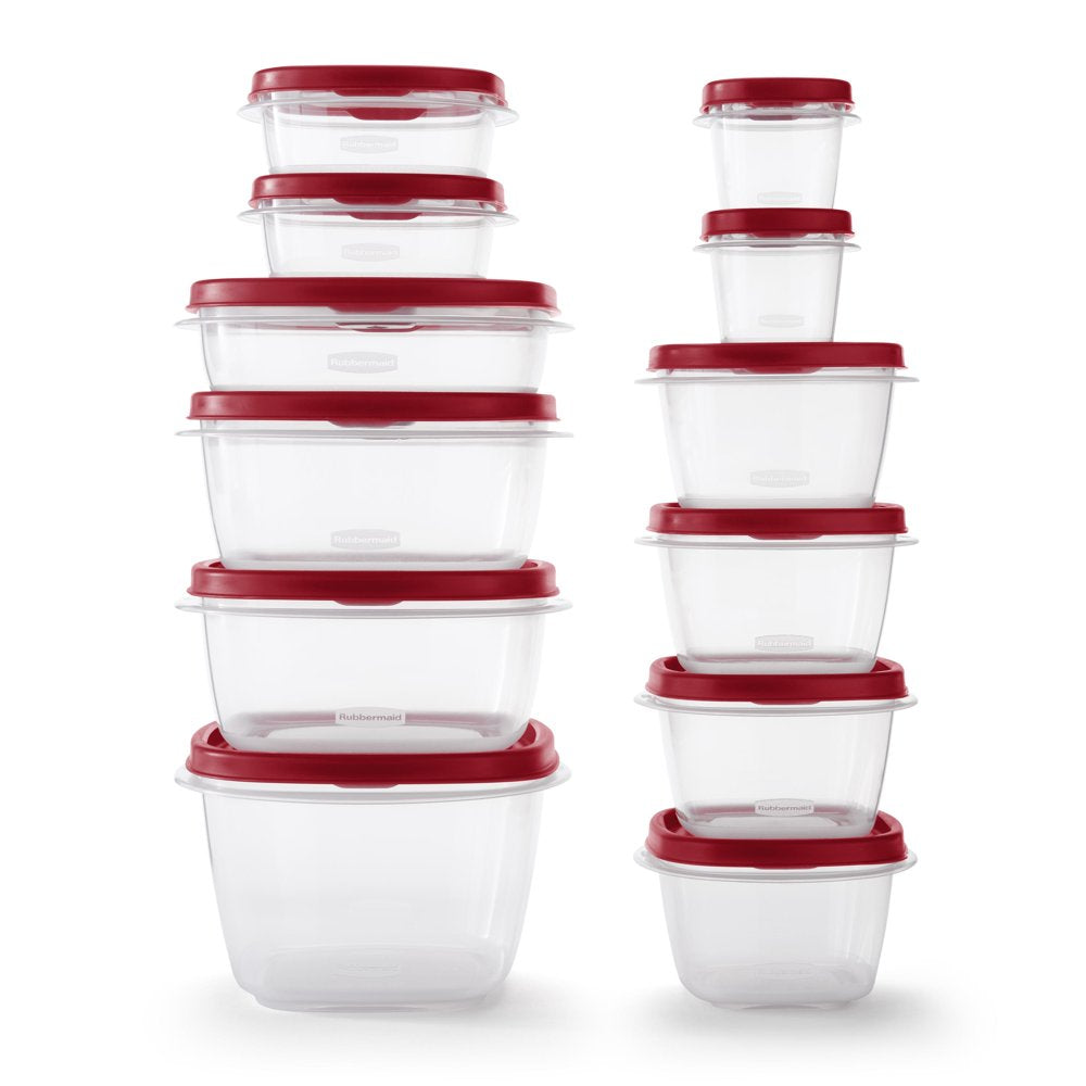 Rubbermaid 24 Piece Food Storage Containers