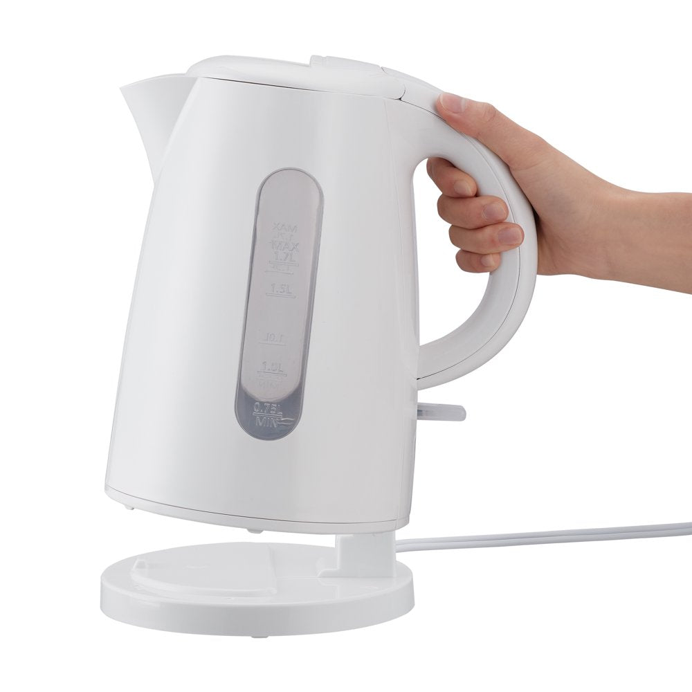 1.7 Liter Plastic Electric Kettle, White