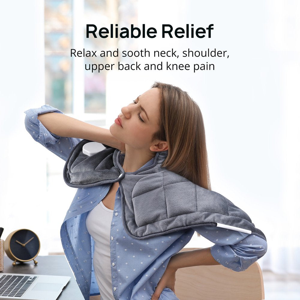 Large Heating Pad for Shoulders & Neck Pain Relief -19