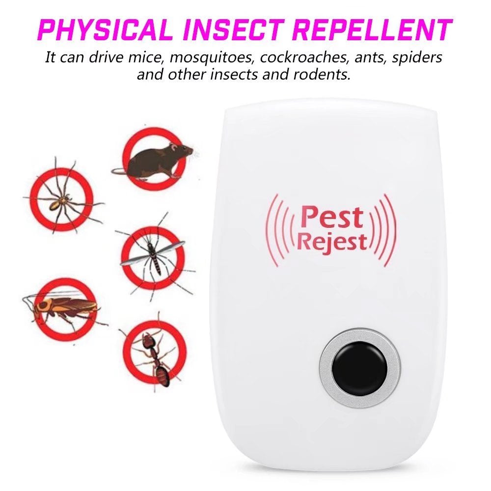 6-Pack Electronic & Ultrasound, Indoor Plug-In Repellent, Anti Mice, Insects, Bugs, Ants, Mosquitos, Rats, Roaches, Rodents