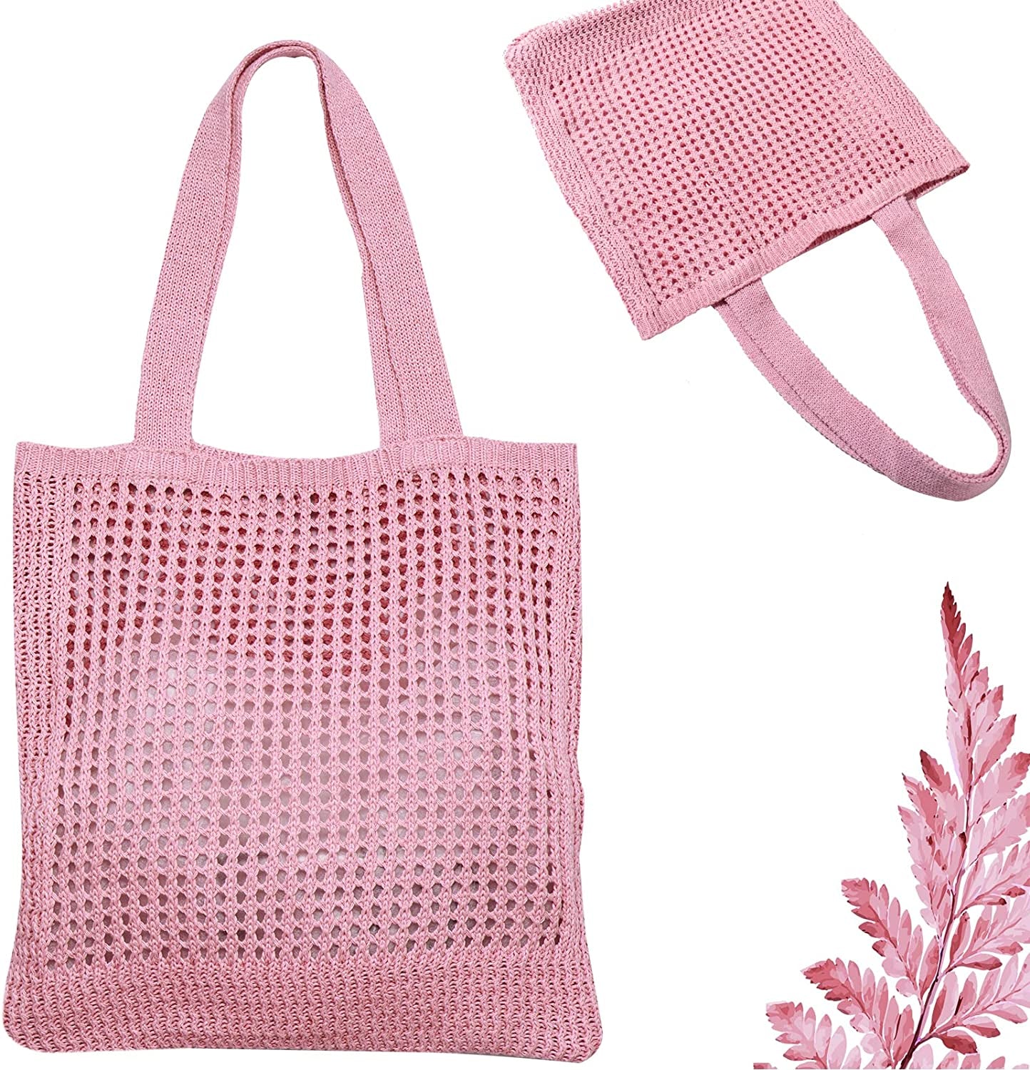 Straw Mesh Tote Bag for Women