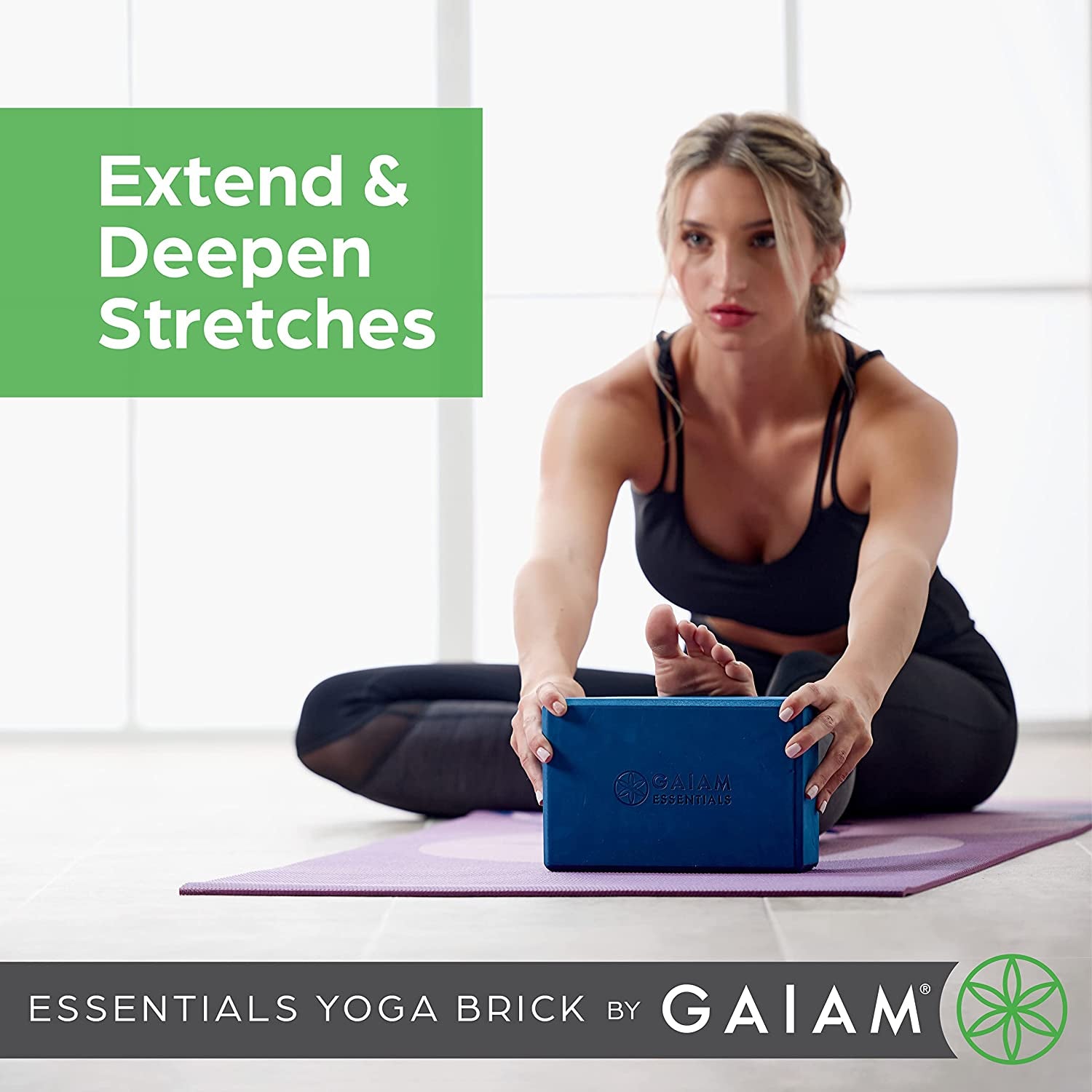 Essentials Yoga Brick | Sold as Single Block | EVA Foam Block Accessories for Yoga