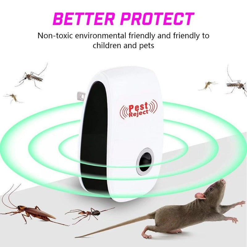 6-Pack Electronic & Ultrasound, Indoor Plug-In Repellent, Anti Mice, Insects, Bugs, Ants, Mosquitos, Rats, Roaches, Rodents