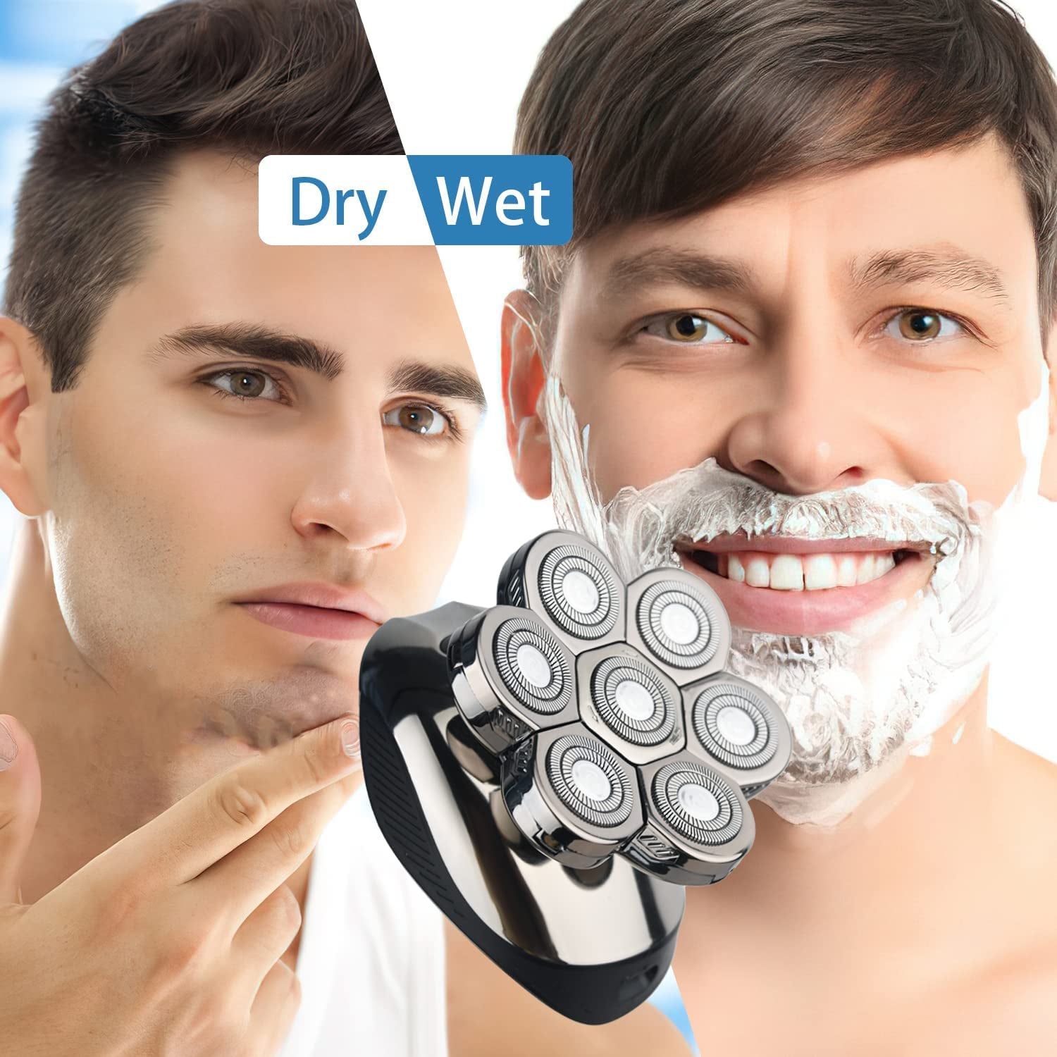 7D  Wet & Dry Rotary Heads Shaver