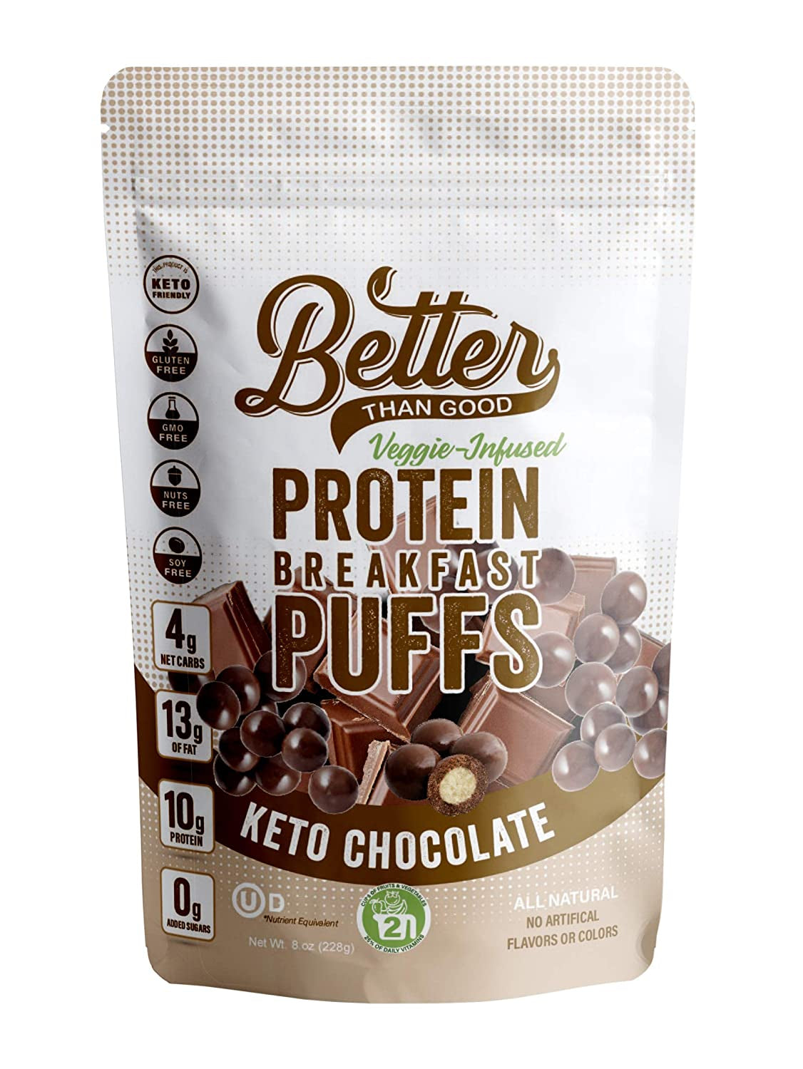 Better Than Good Sweet Keto Chocolate Protein Puffs