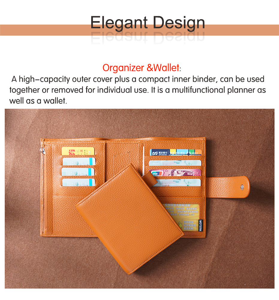 Moterm A7 leather journal Pocket Versa 3.0 (taupe) – Glitterdco