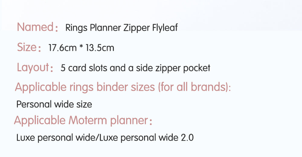 Zipper flyleaf – Moterm