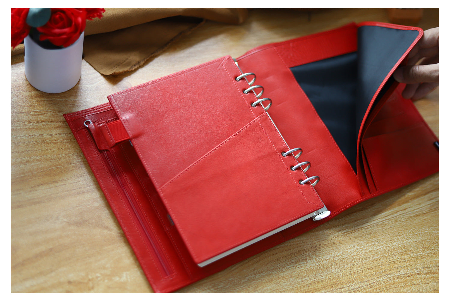 Moterm Luxe 2.0 Rings Planner - A5 (Vegetable Tanned Leather)