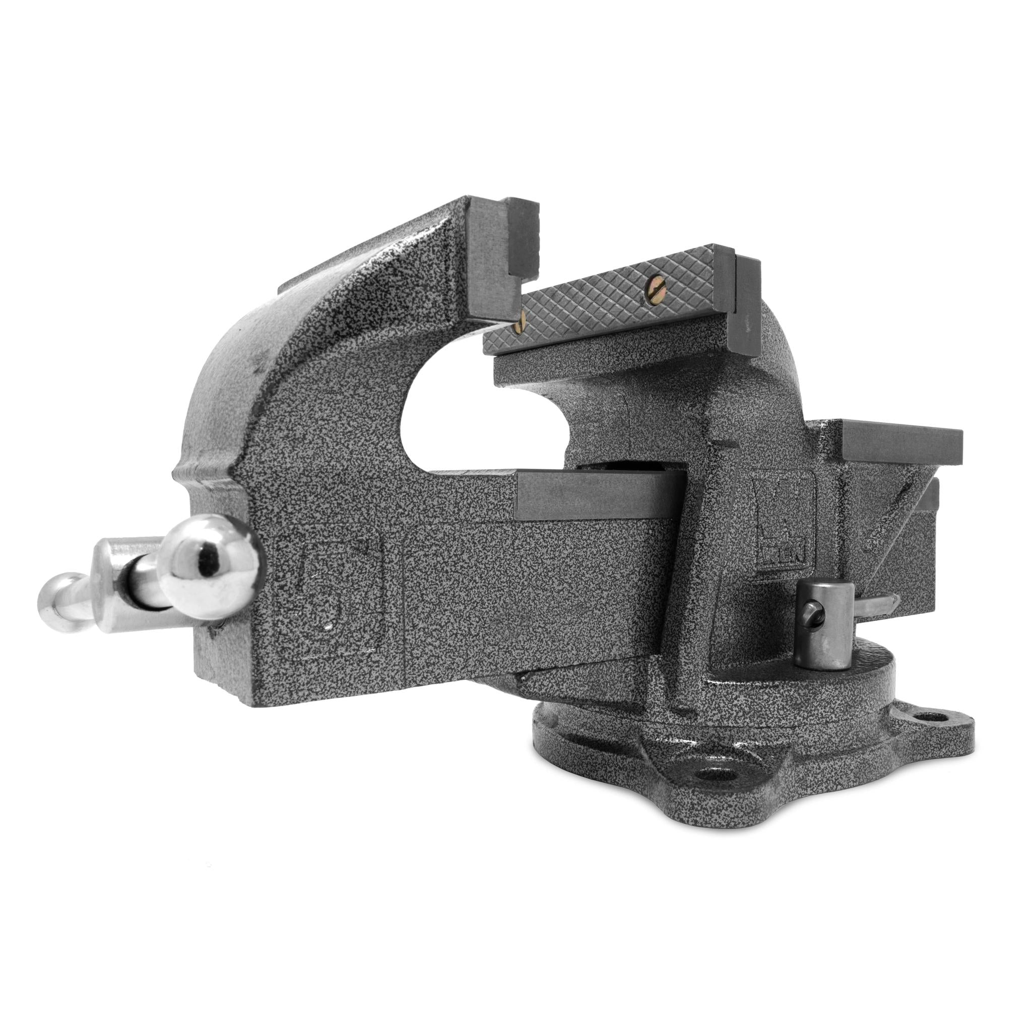 WEN BV455 5-Inch Heavy Duty Cast Iron Bench Vise with Swivel Base