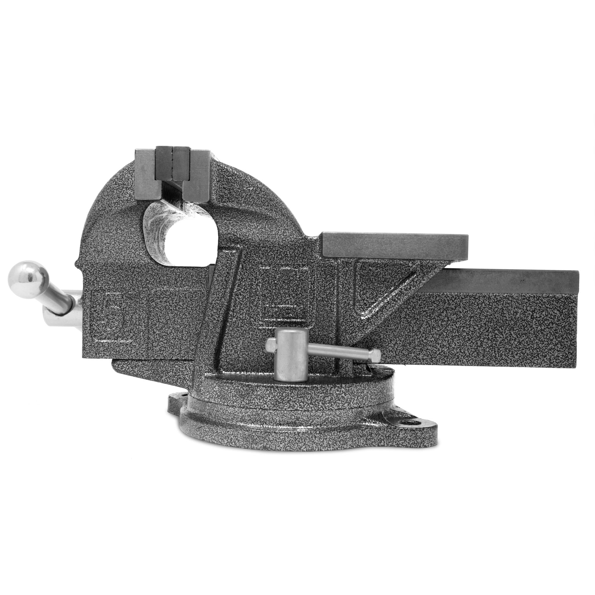 WEN BV455 5-Inch Heavy Duty Cast Iron Bench Vise with Swivel Base