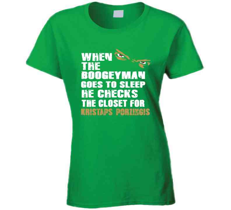 Kristaps Porzingis Boogeyman Boston Basketball Fan T Shirt