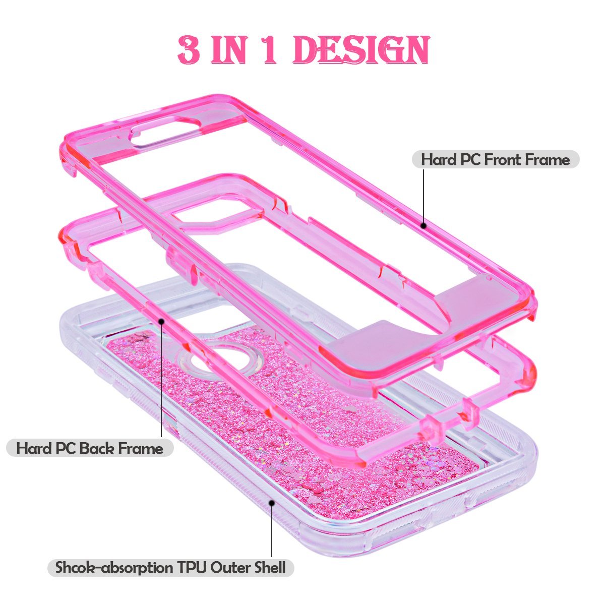 Liquid Glitter Protective iPhone Case