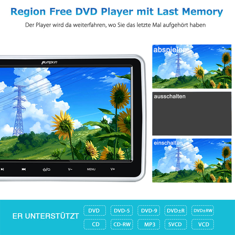dvd für auto kopfstützen