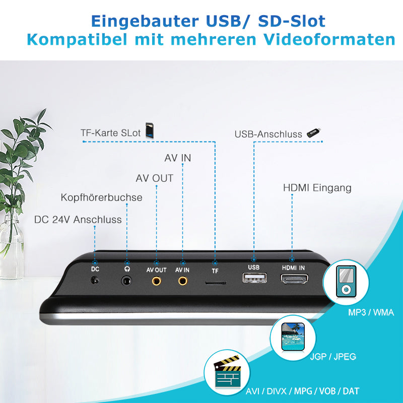 monitore auto kopfstützen