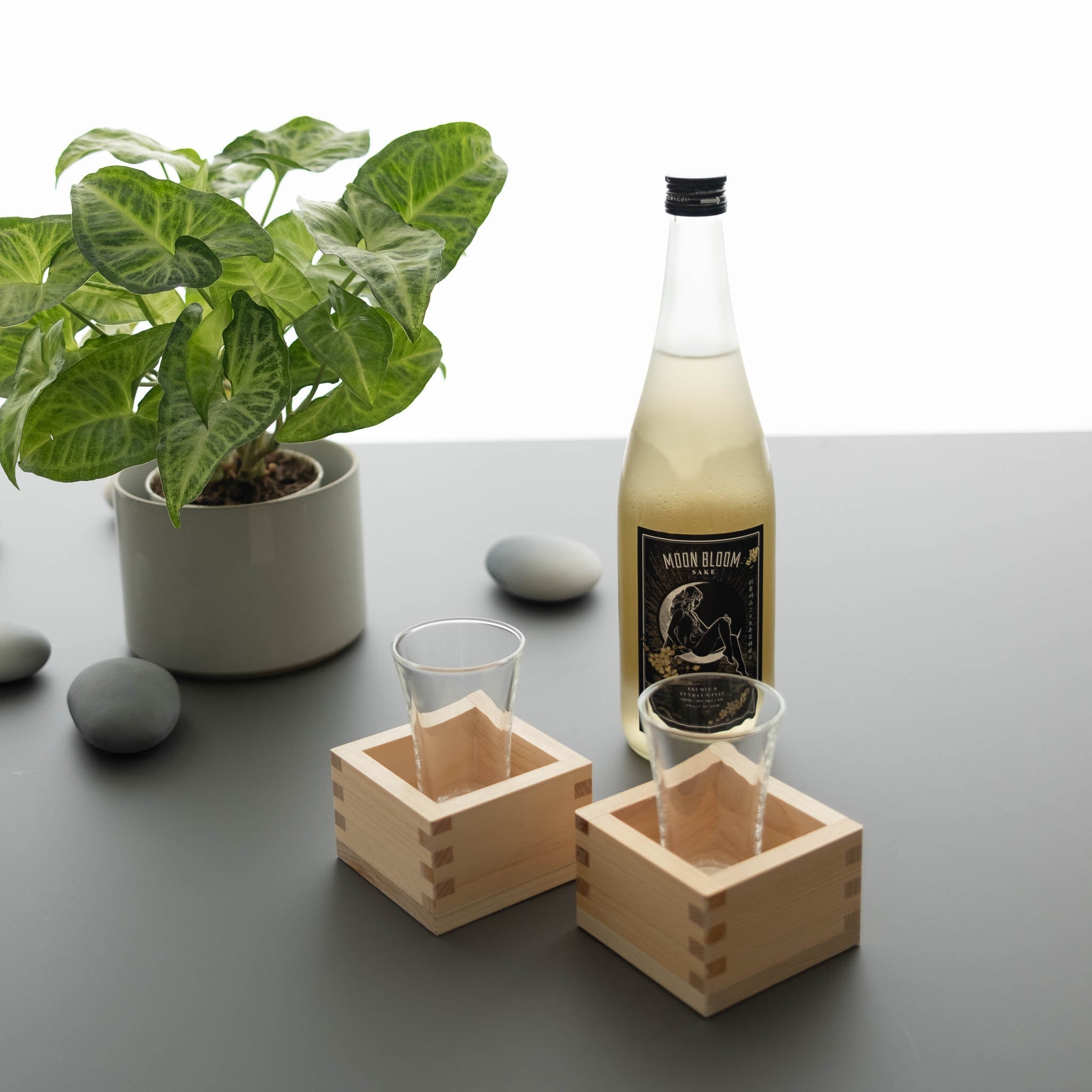 Sake Gift Set - MB Junmai Genshu + Kimasu and glass 2 sets