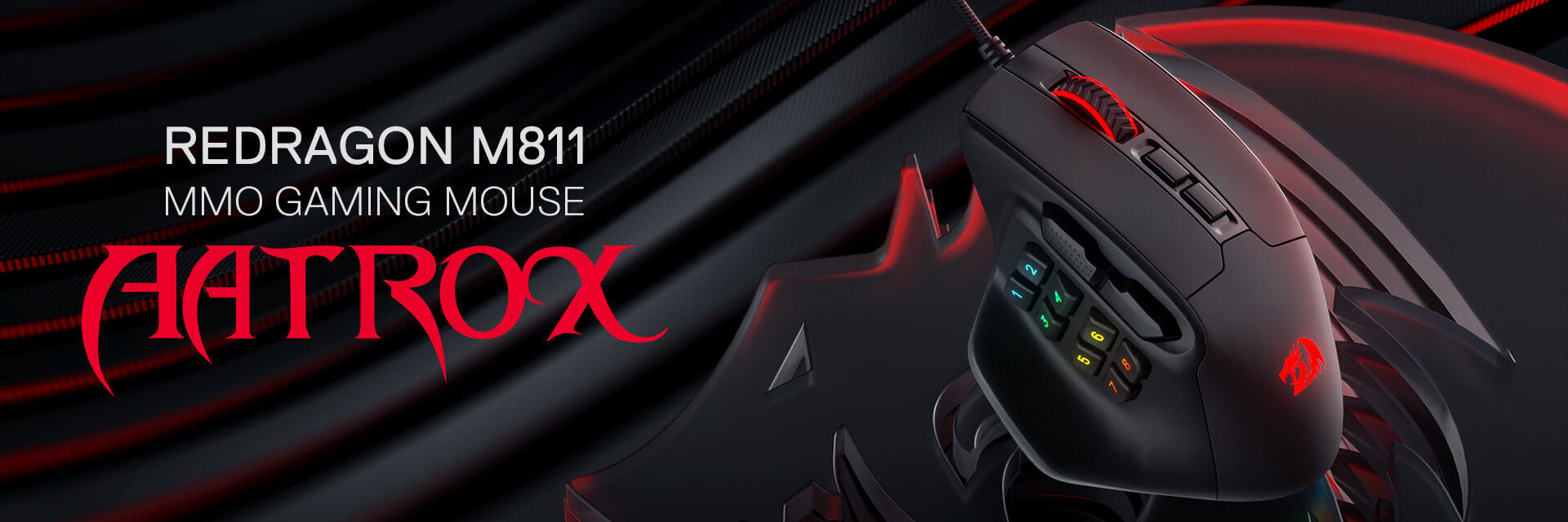 Redragon M811 Aatrox MMO Gaming Mouse