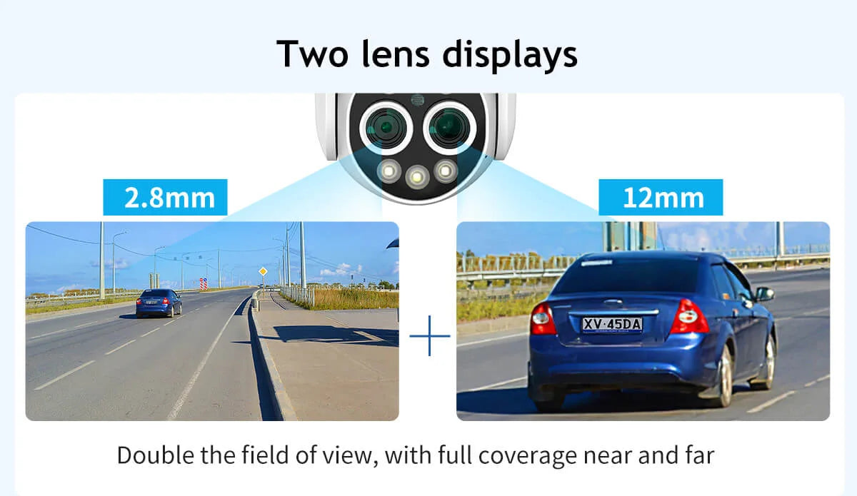 Why are dual-lens security cameras ideal for better focus & visibility?