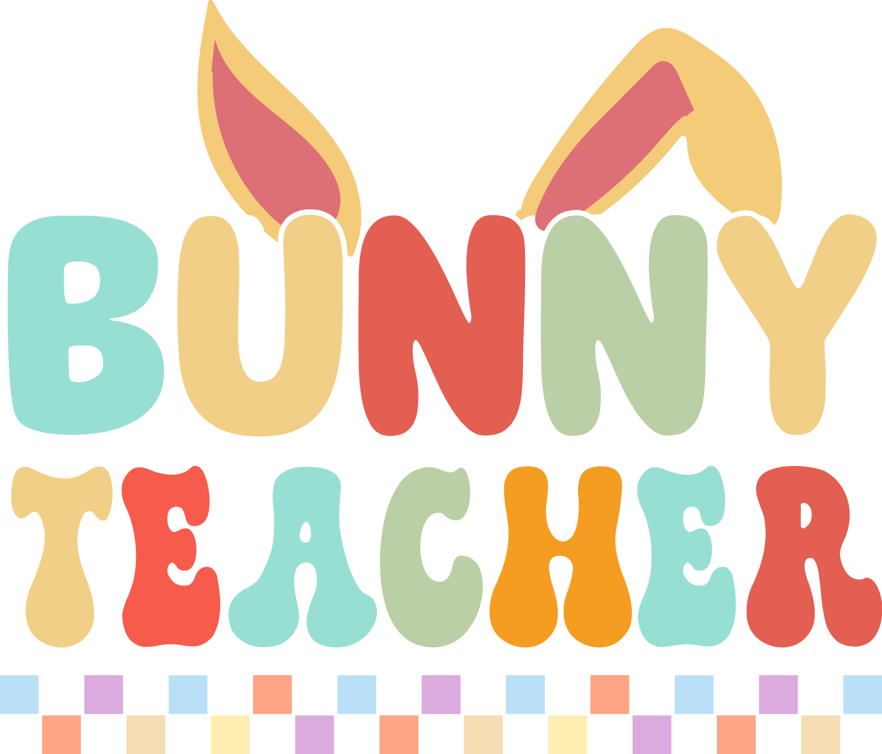 Bunny Teacher Design Transfer