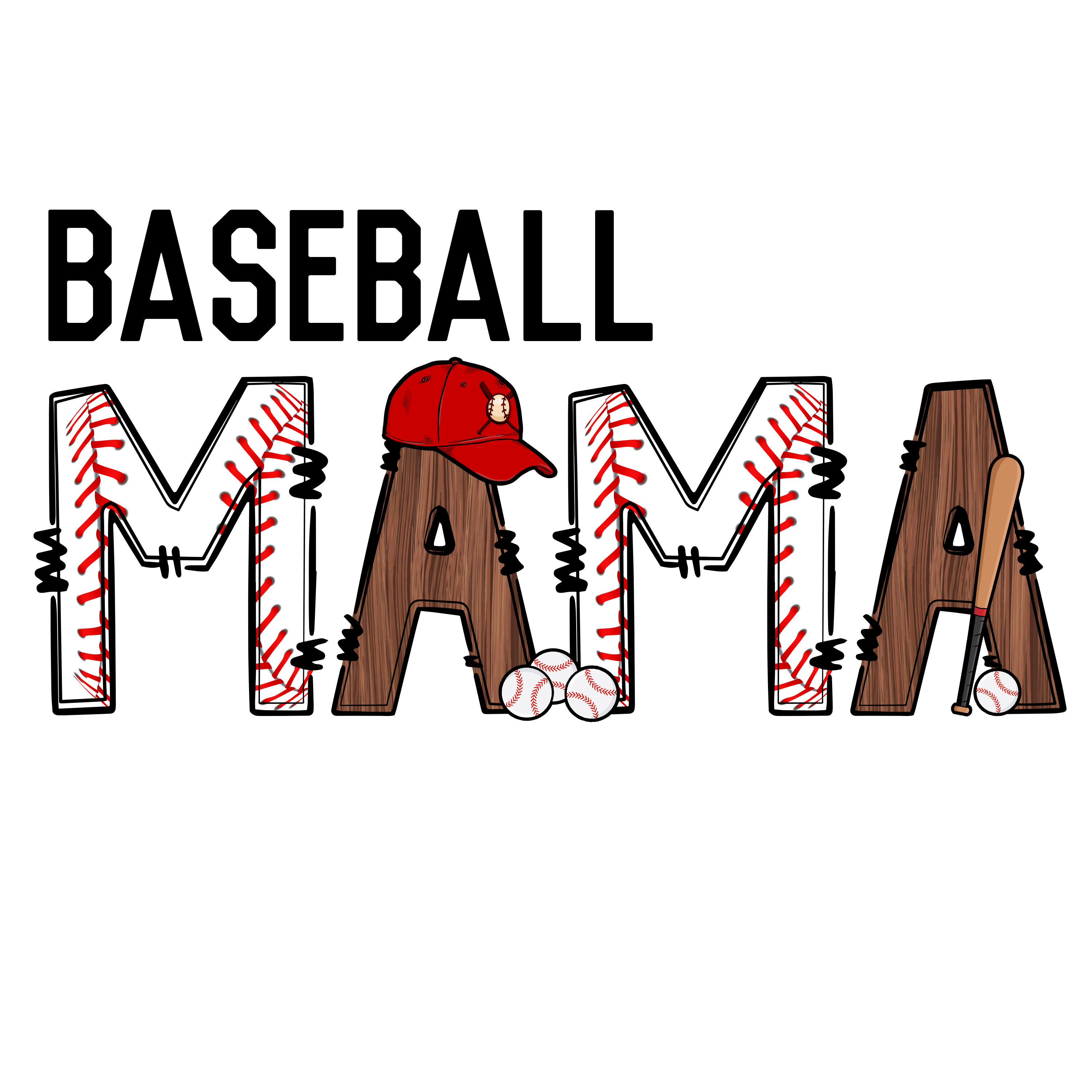 Baseball Mama Design Transfer