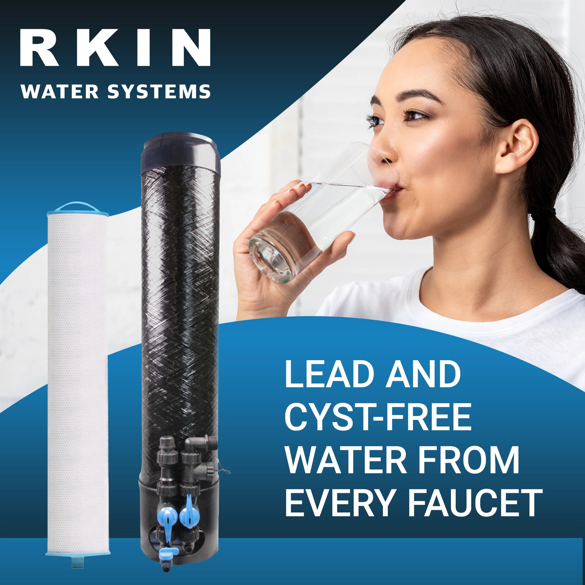 OP1L Certified Whole House Lead, Cyst, PFOA, and PFOS Water Filter System