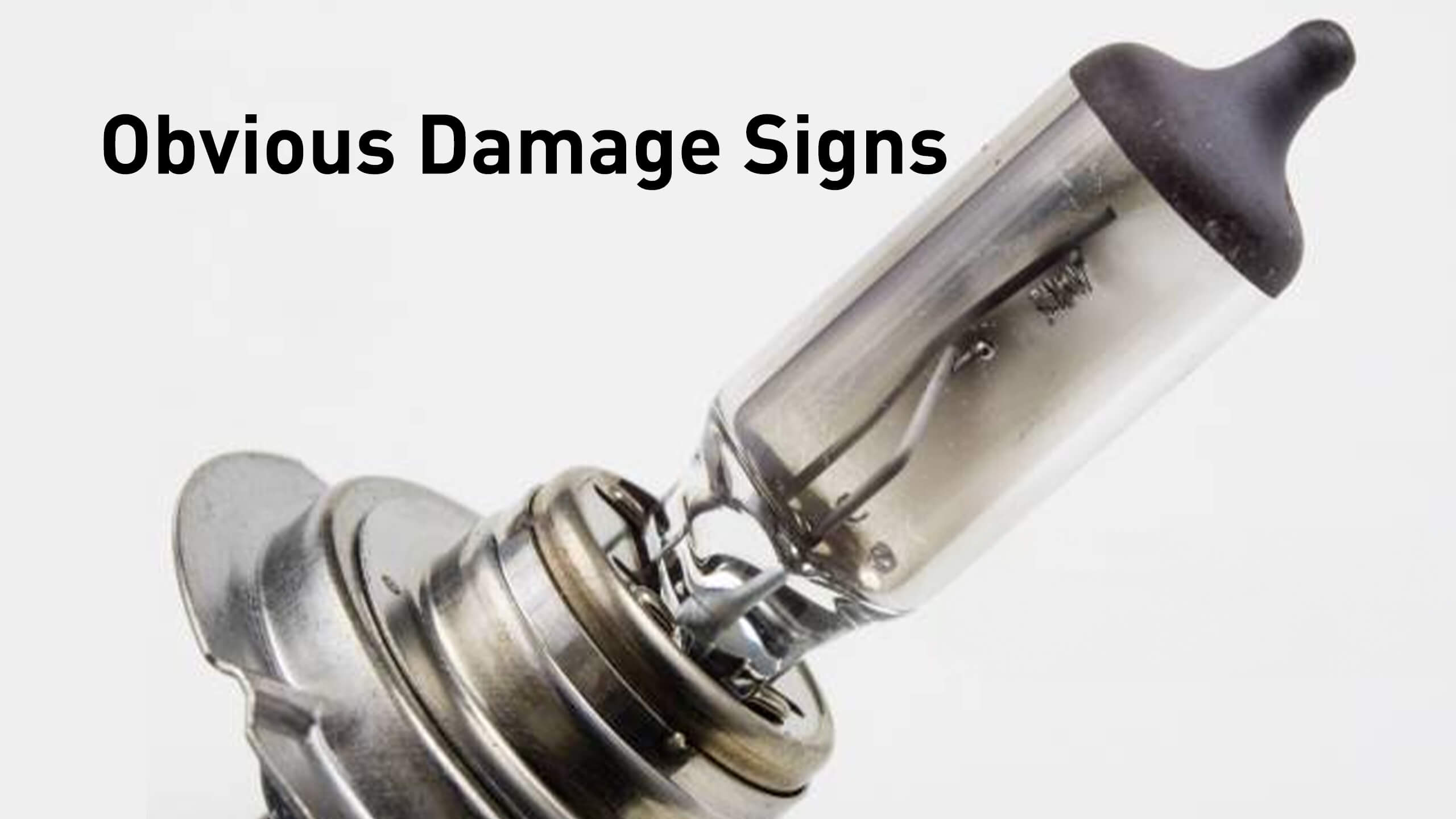Burnt-out headlight bulb