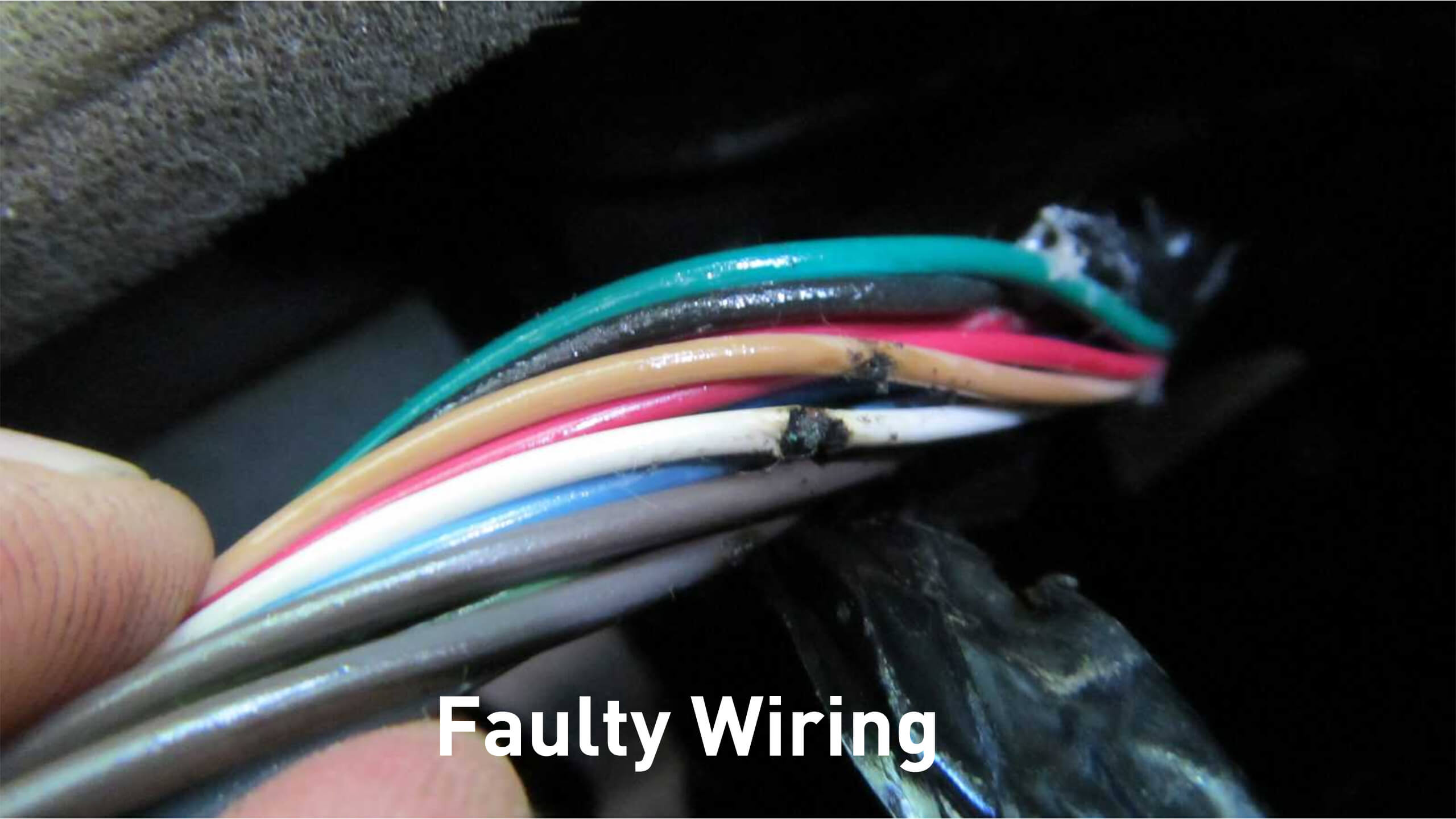 Damaged or faulty wiring