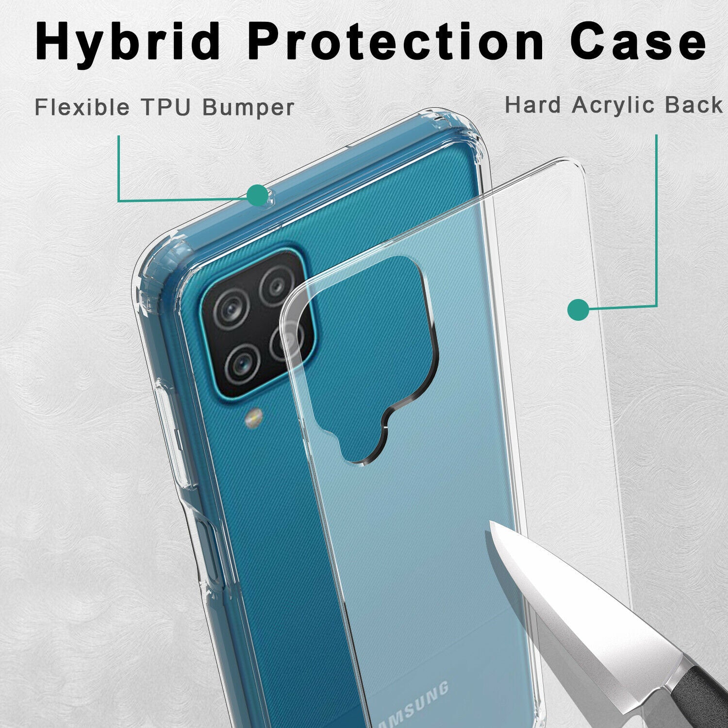 Screen Protector Clear Case For Samsung Galaxy A03S