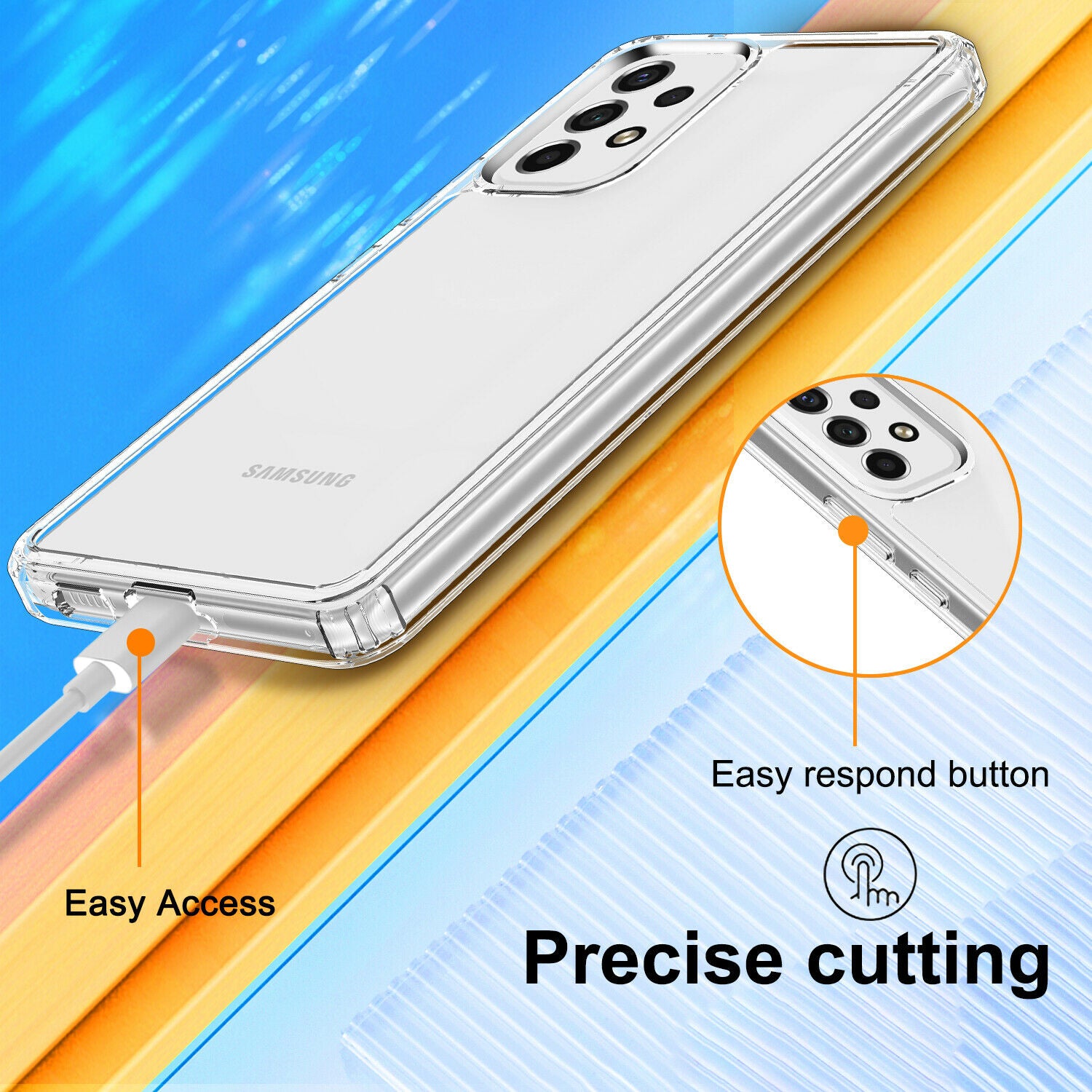 Screen Protector Clear Case For Samsung Galaxy A03S