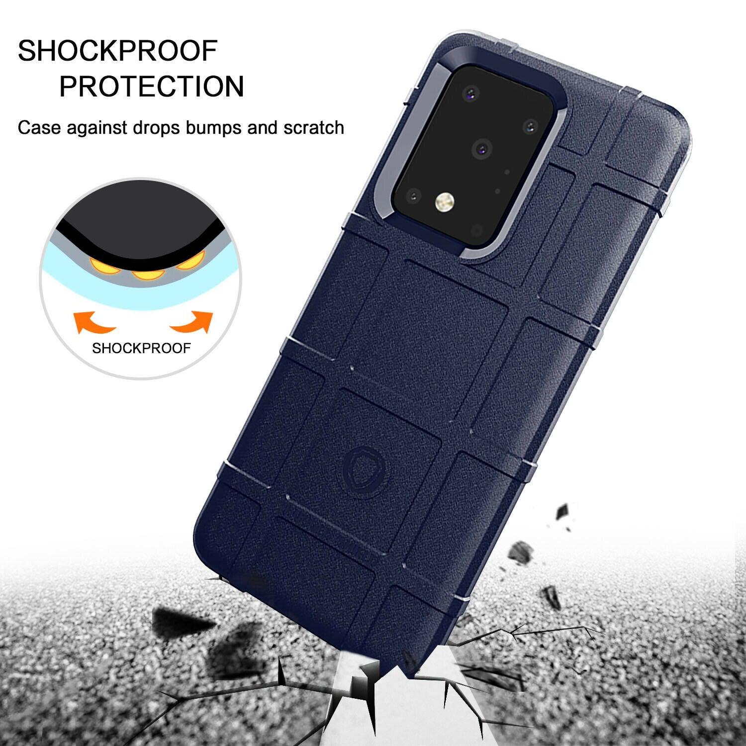 Shockproof Rugged Shield Matte Back Case for Samsung Galaxy S20 FE