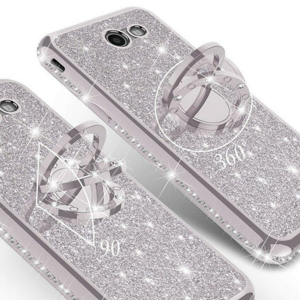 Bling Glitter Ring Stand Back Case for Samsung Galaxy S20 Plus Ultra