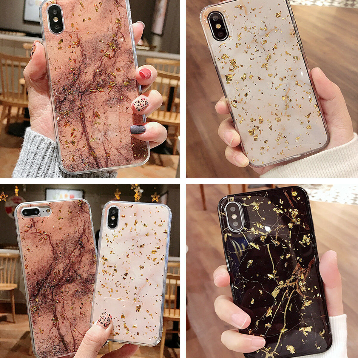 Luxury Foil Bling Marble Case for iPhone