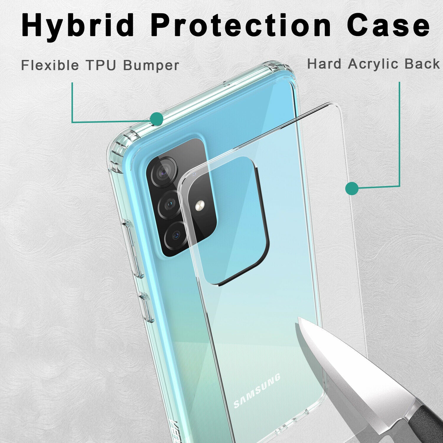 Screen Protector Clear Case For Samsung Galaxy A03S