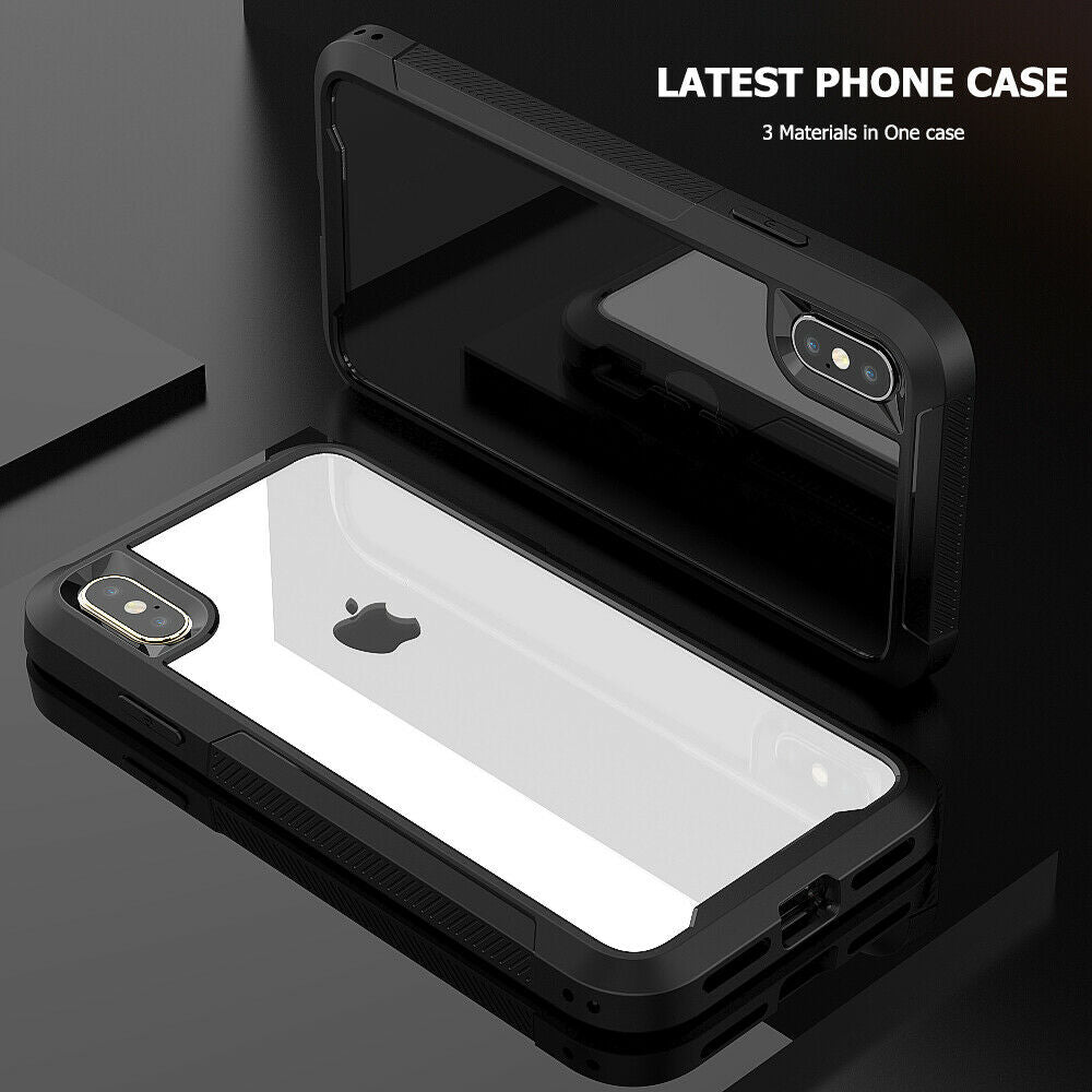 Hybrid Silicone Clear Ultra Slim Back Case For iPhone