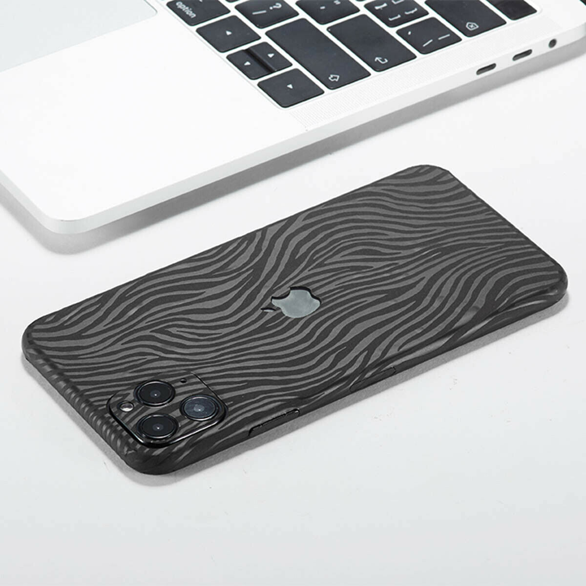 Zebra Pattern Film Wrap Case Sticker Back Skin For iPhone