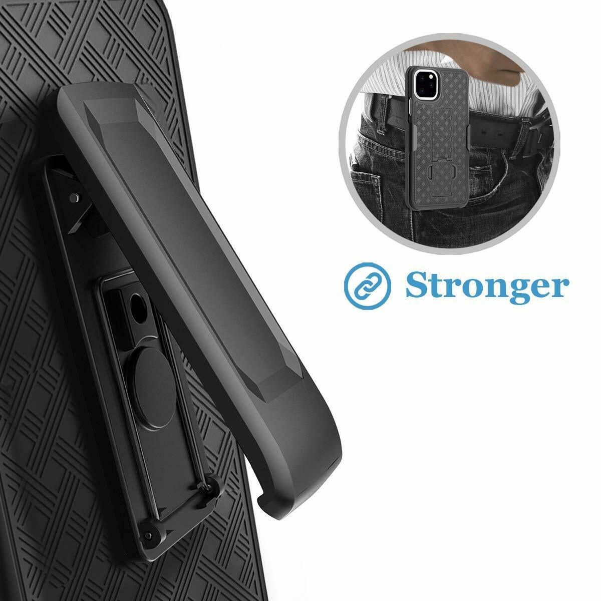 Shockproof Case with Kickstand Belt Clip Holster for iPhone