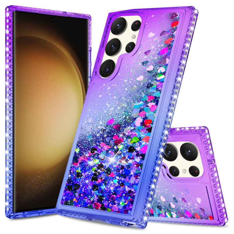 Case Liquid Bling Hybrid For Samsung Galaxy S23