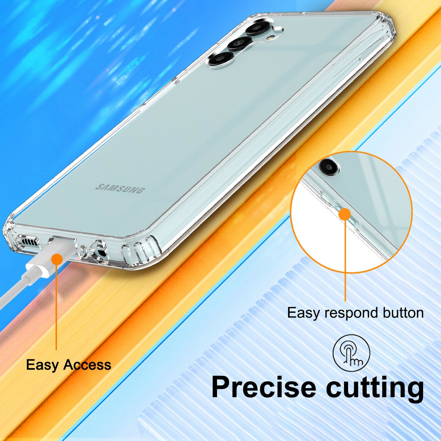 Screen Protector Clear Case For Samsung Galaxy A03S