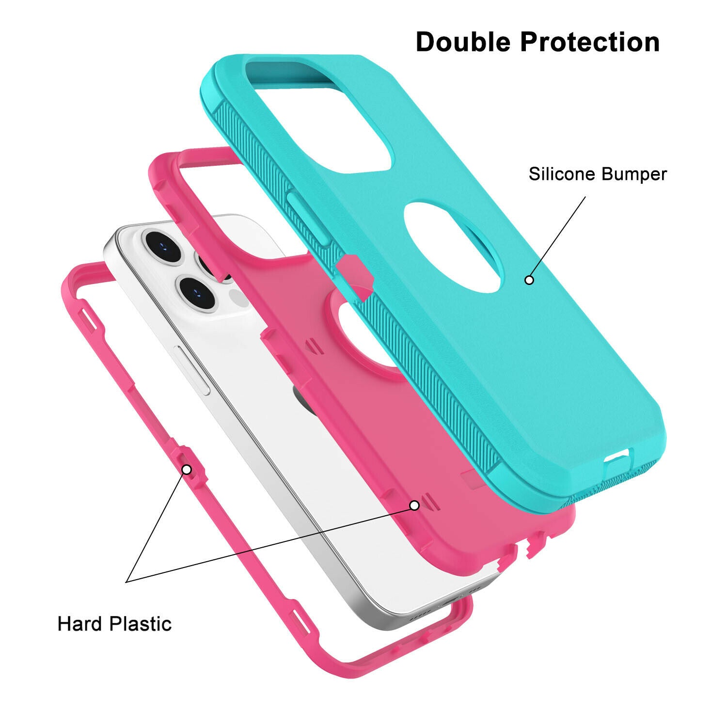 Case Heavy Duty Shockproof for iPhone 13