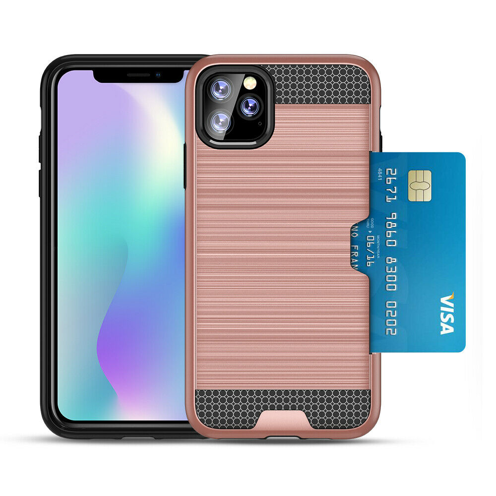 Shockproof Wallet Credit Card Pocket Holder Case For iPhone